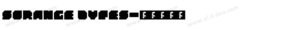 Strange Types字体转换
